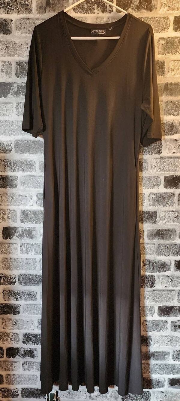 Attitudes Renee Black Maxi Whimisgoth Dress Size LT